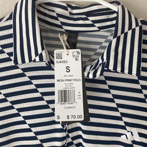 NWT Adidas men’s mesh golf polo - size small - Picture 4 of 9
